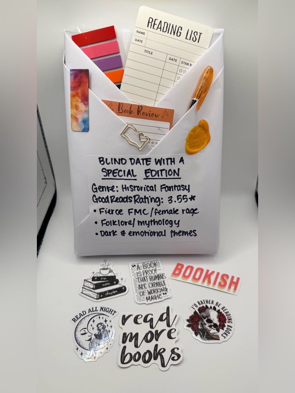 Blind Date with a Special Edition #4 - Historical Fiction Book+Accessories Set